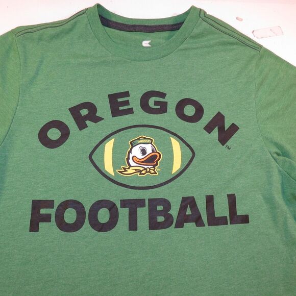 OREGON DUCKS NEW COLOSSEUM UNIVERSITY COLLEGE FOOTBALL T SHIRT Mens M Go Green - Picture 1 of 4